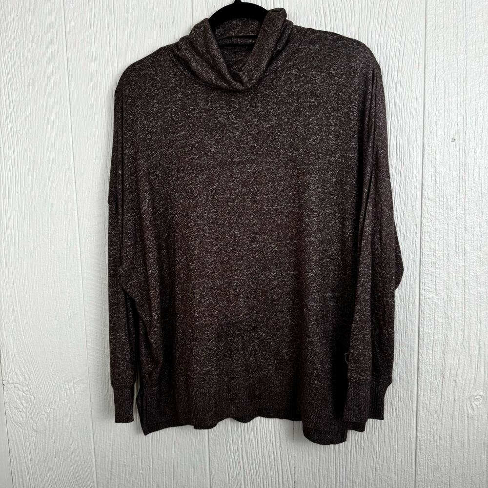 Sunday Citizen Chocolate Brown Cowl Cosset Relaxed Turtleneck Sweater Sz Small - Picture 3 of 9
